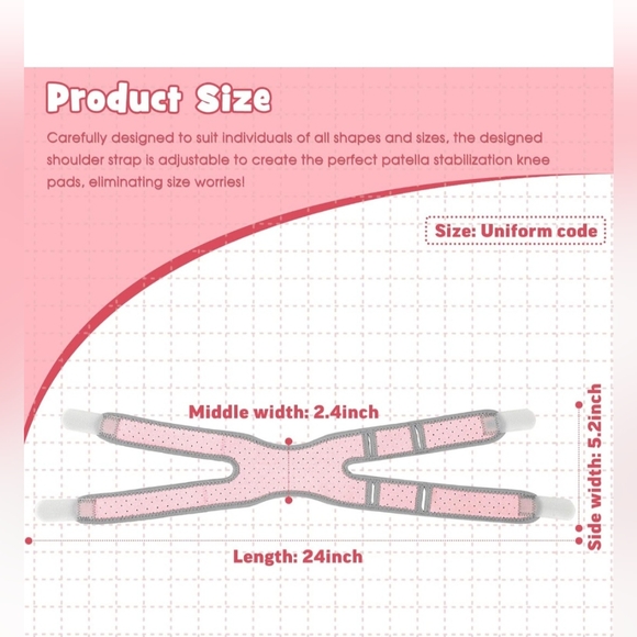 NEW Patellar Tendon Support Strap Adjustable Support Knee Brace - Picture 9 of 10